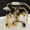 Kingston Brass KS229PB Tub Wall Mount Clawfoot Tub Faucet with Hand Shower, Polished Brass KS229PB - alternate 4